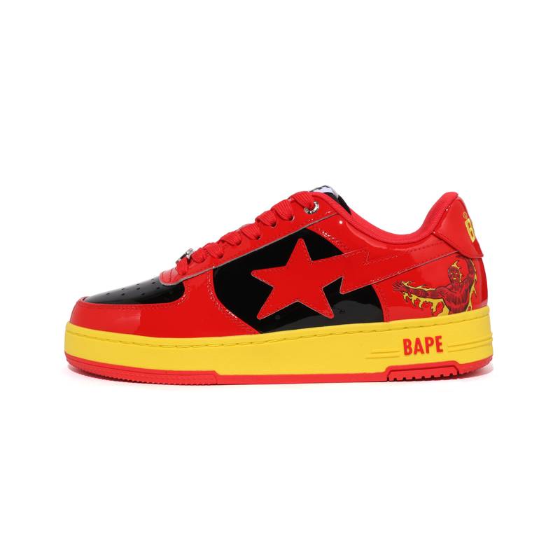 Женские кеды A BATHING APE FW25 STA (красные)
