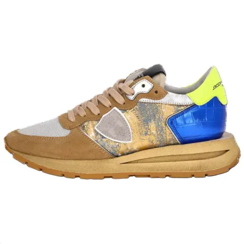 PHILIPPE MODEL Low top Casual Shoes Women's Beige Blue