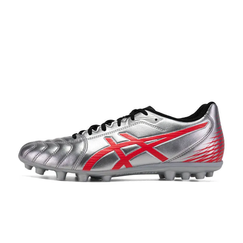 ASICS Ds Light Club AG Artificial Ground Artificial Turf Soccer Shoes Men's Silver Red