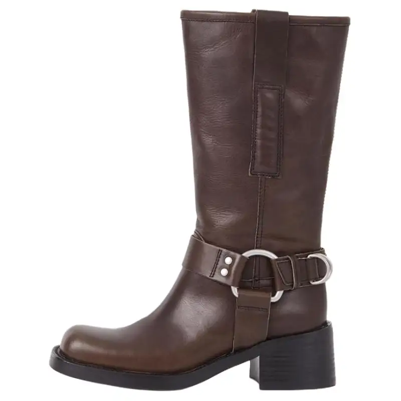 VAGABOND SHOEMAKERS Leather Fashion Ankle Boots 5.7cm Women's Brown
