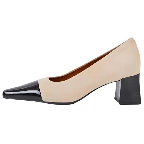 VAGABOND SHOEMAKERS Chunky Heel High Heels 5.8cm Women's Beige Black