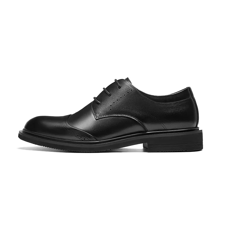 Red Dragonfly first layer cowhide, soft surface, fashionable, casual and versatile, formal leather shoes, men's style
