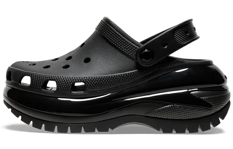 Crocs Mega Crush Clog EVA Clogs 6.1cm Unisex Black