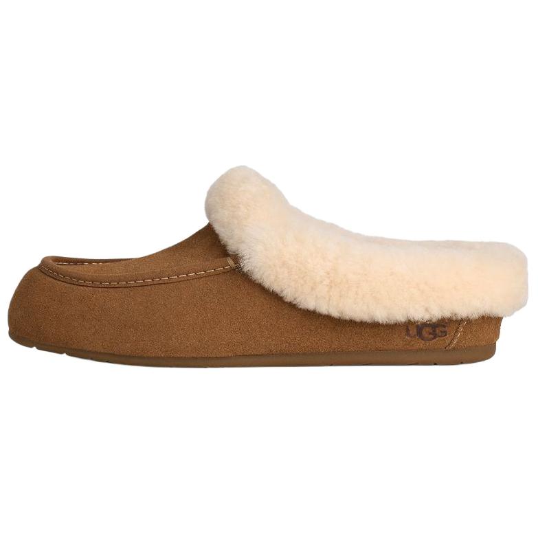 Женские тапочки UGG ANSLEY (коричневые)