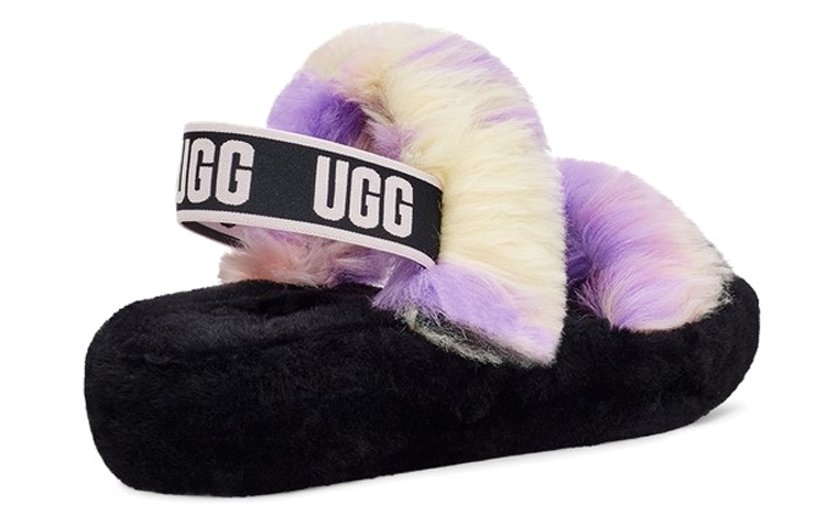 Женские сабо UGG Fluff Yeah (разноцветные) — фото 5