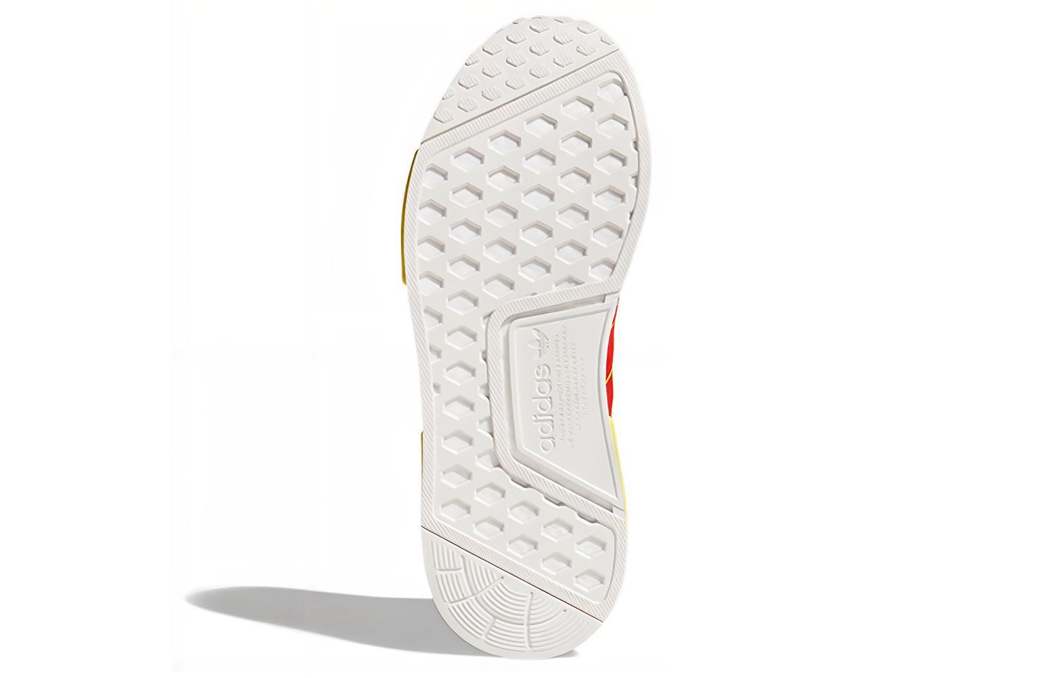 Кроссовки adidas originals NMD_R1 (красно-желтые) — Красный / жёлтый — фото 6