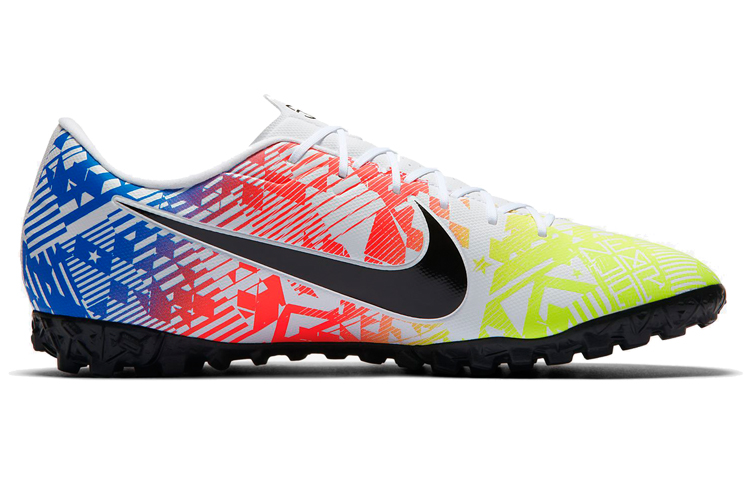 Мужские бутсы Nike Mercurial Vapor 13 TF (желто-сине-красные) — фото 2