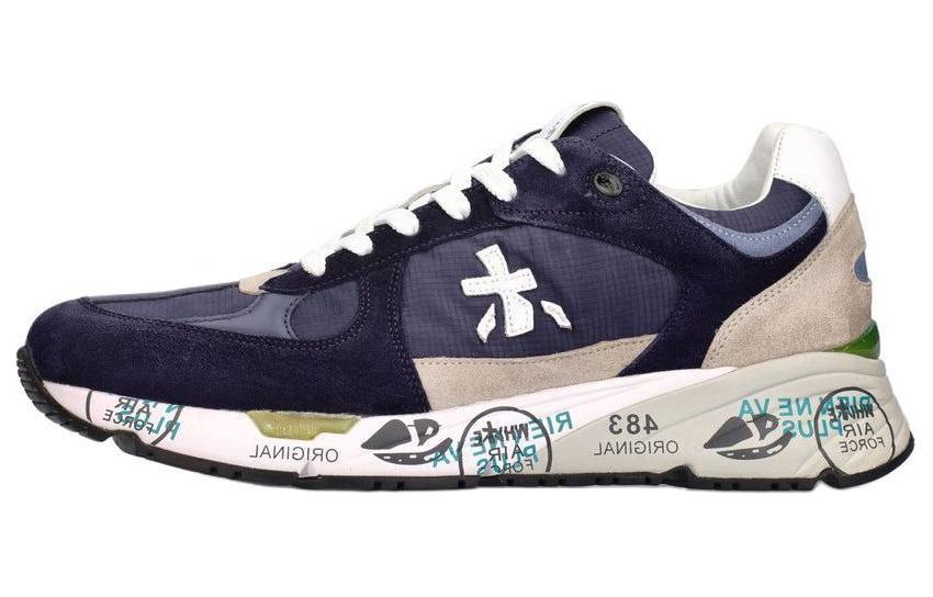 PREMIATA Mase Leather Low top Casual Shoes Men's Blue