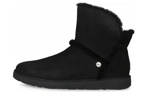 UGG Suede Short Snow Boots Women's Black