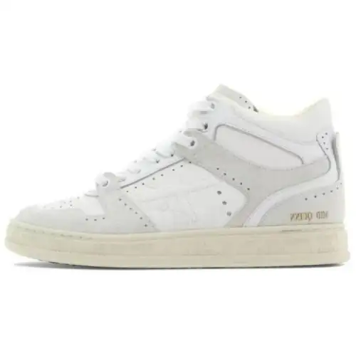 PREMIATA Calfskin High top Skateboard Shoes Women's White