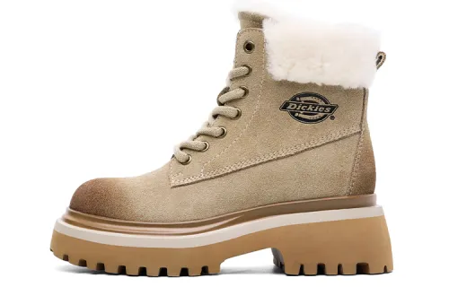 Dickies Short Mid Calf Combat Boots Women's Khaki