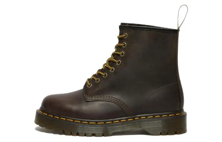 Dr. Martens 1460 Bex Crazy Horse Leather Lace Up Boots 'Dark Brown'