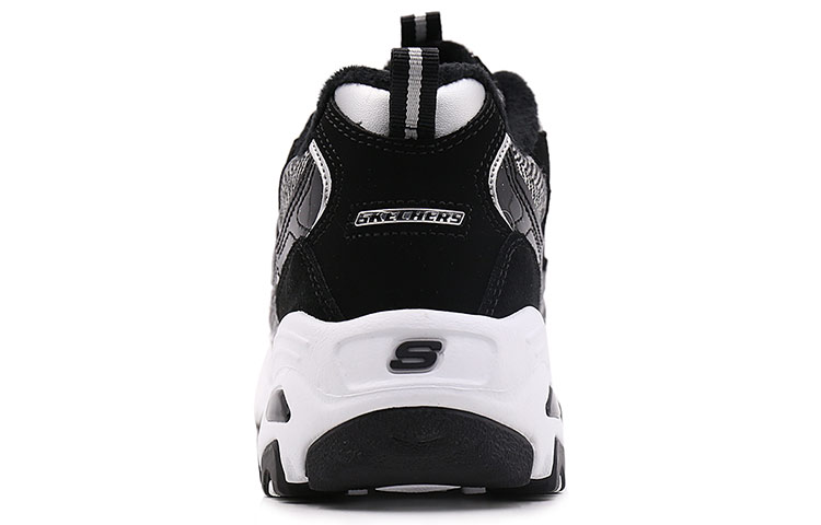 Женские кроссовки Skechers (черно-белые) — фото 4