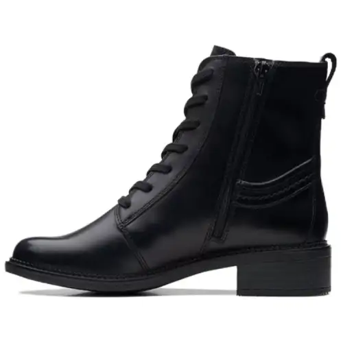 Clarks Combat Boots Women's Black