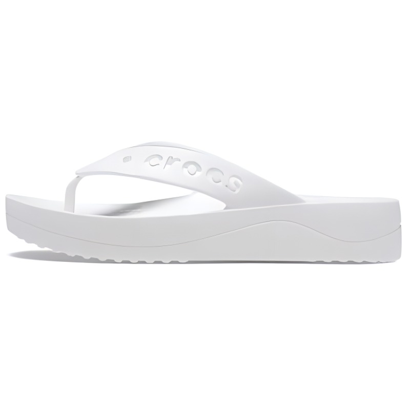 Crocs Crocs Baya Platform Flip Comfortable Hollow Anti-Slip Flip-Flops Women's White