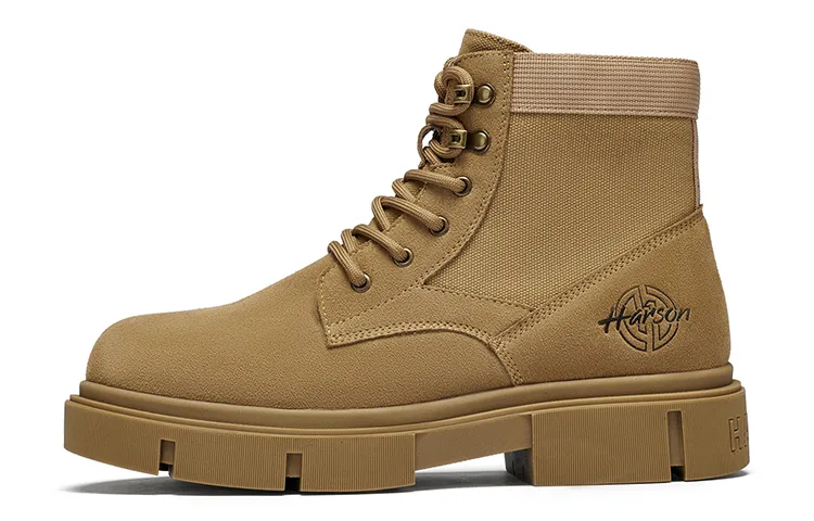 HARSON Short Mid Calf Combat Boots Men's