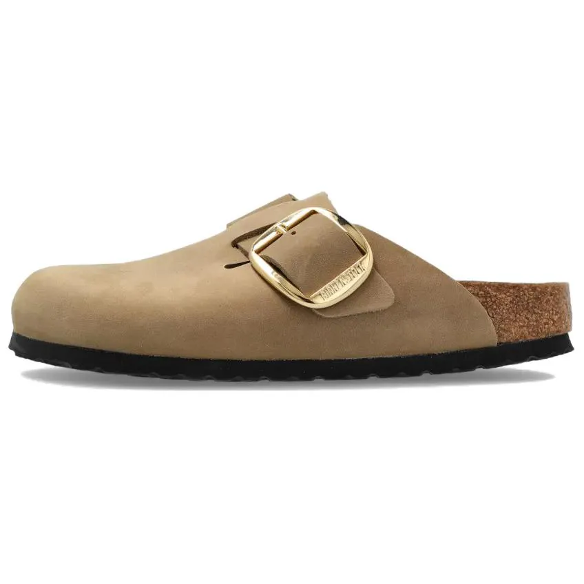 Birkenstock Boston Big Buckle Cork Sole No Special Function Closed Toe Slippers Women's Brown