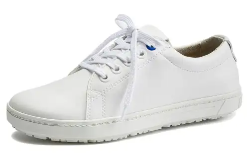 Birkenstock Microfiber Leather Low top Sports Casual Shoes Unisex White