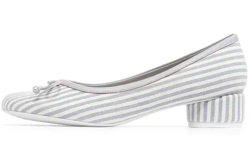 CHARLES&KEITH Chunky Heel Mary Jane Shoes Women's Light Blue