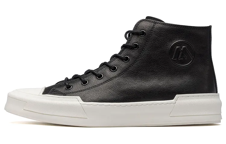 Anthony Miles Skateboard Shoes Men's High Top Black