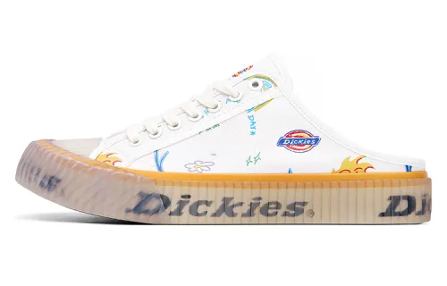 Dickies Slip Resistant Abrasion Resistant Low top Canvas Shoes Men's White