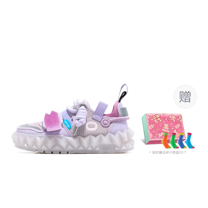 OETZI 1 Casual Shoes Women's Low Top Pink Purple