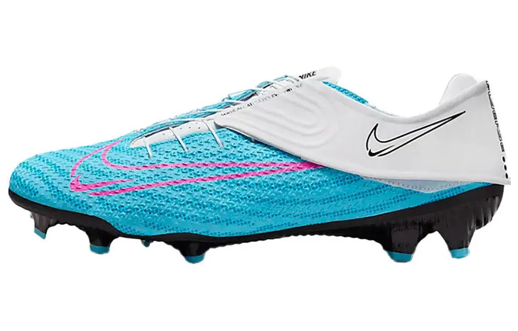 Nike Phantom GT2 MG Multi Ground FG Firm Ground Artificial Turf Pu Soccer Shoes Men's Blue White