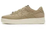 BAPE A BATHING APE Bape Sta Low Suede Heel Beige