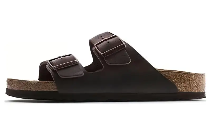 Birkenstock Slip Resistant Slide Slippers Men's Red Brown