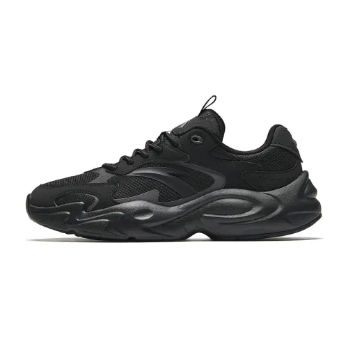 Anta Business Style Slip Resistant, Abrasion Resistant, Breathable Low top Casual Shoes Men's Black