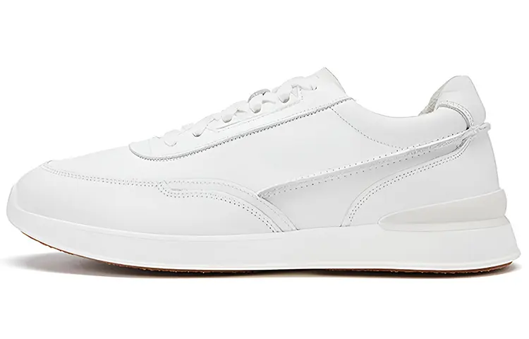 Clarks RaceLite Lace Cow Leather Low top Casual Shoes Men's White