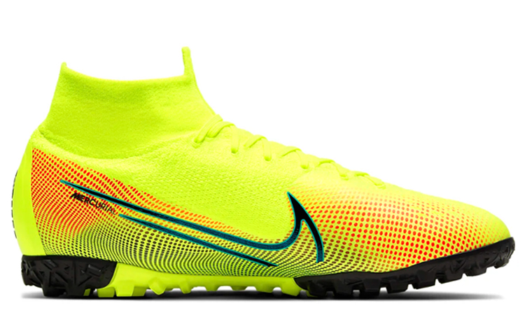 Мужские кроссовки Nike Mercurial Superfly 7 13 Elite Mds TF (желто-зеленый) — Жёлтый / зелёный — фото 2