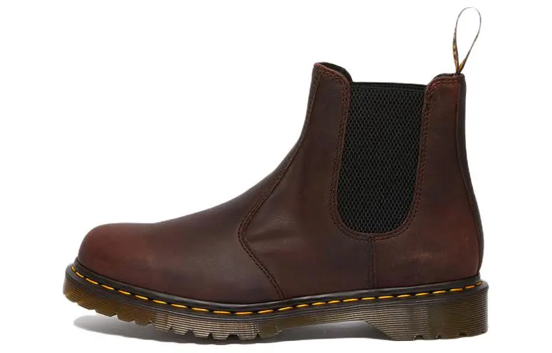 Dr. Martens 2976 Waxed Full Grain Leather Chelsea Boots 'Chestnut'