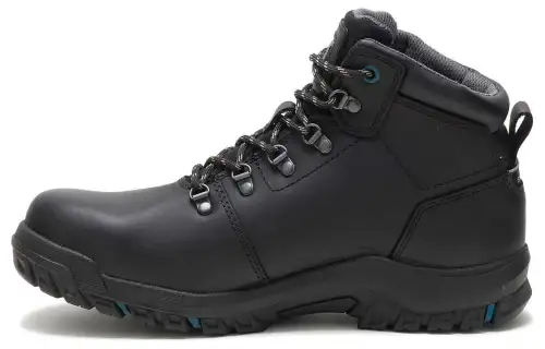 CAT Leather Waterproof, Abrasion Resistant, Thermal Short Outdoor Boots Women's Black