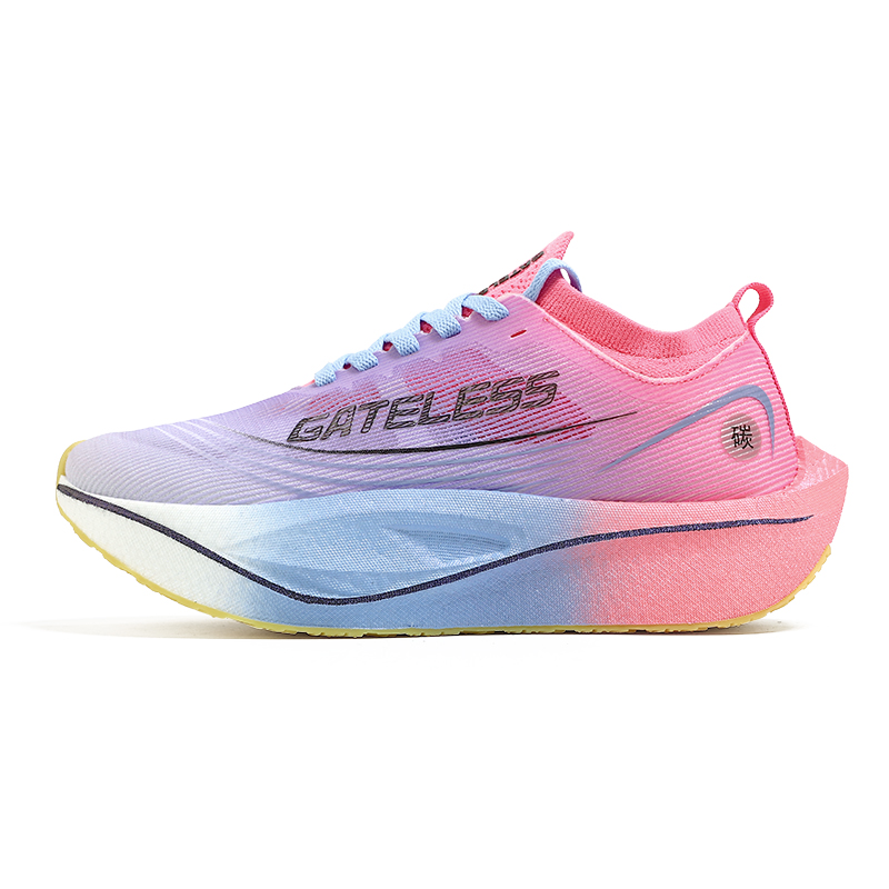 GATELESS Low top Running Shoes Unisex Fluorescent Cherry Blossom Pink