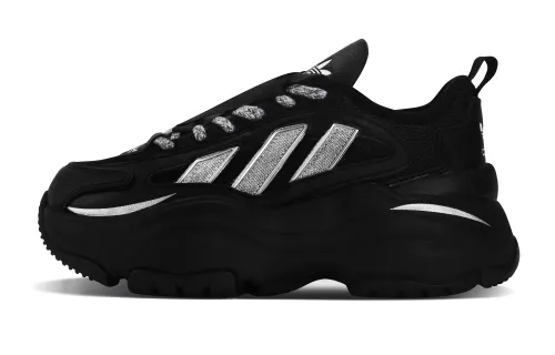 Adidas Originals OZGAIA Slip Resistant Abrasion Resistant Low top Casual Shoes Women's Silver