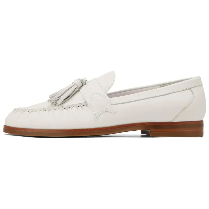 Naked Wolfe Lido Leather Comfortable Loafers Men's White