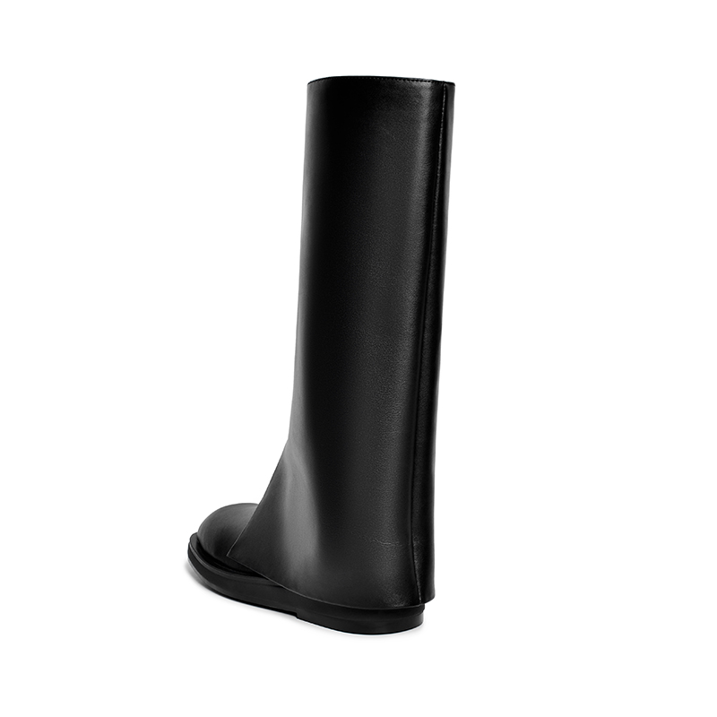 Reemoor Cow Leather Knee high Boots Women's Black