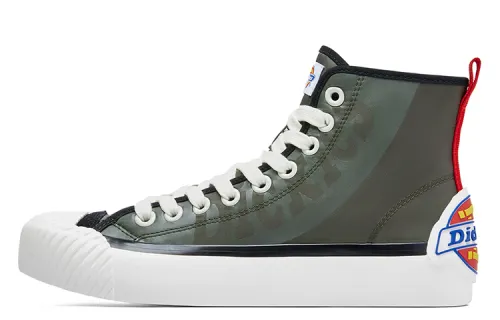 Dickies Canvas Shoes Unisex High Top Army Green