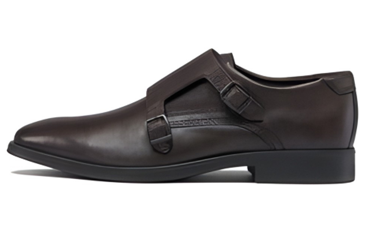 Ecco Ink Book Top Grain Cow Leather Dress Shoes Men's Cocoa Brown