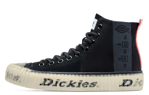 Dickies Canvas Shoes Unisex High Top Black