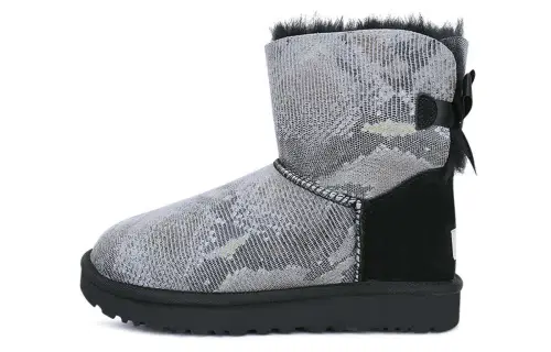 UGG Mini Bailey Bow Snake 'Black Grey' Women's