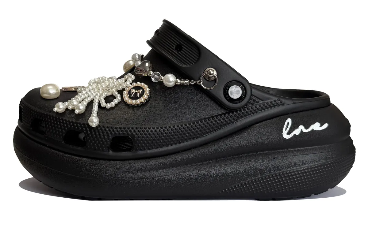Crocs Crush Clog EVA Clogs Unisex Black