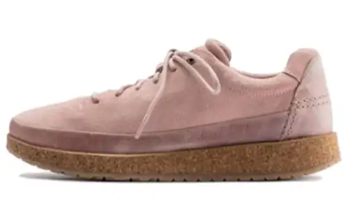 Birkenstock Split Suede Low top Casual Shoes Unisex Pink Regular