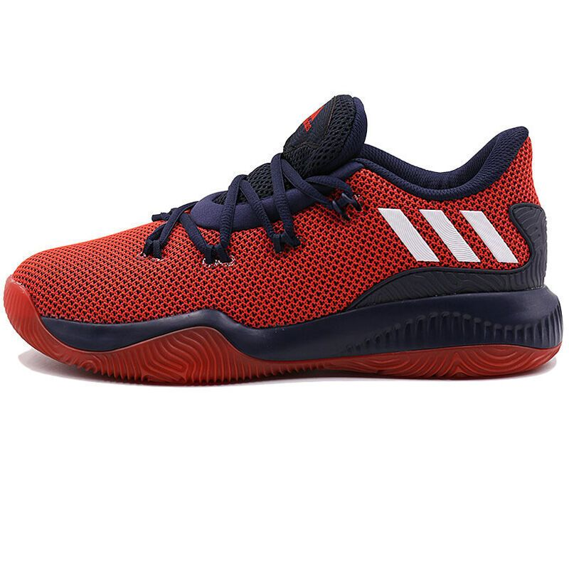 Adidas Crazy Fire Comfortable Slip Resistant Abrasion Resistant Low top Casual Shoes Men's Red