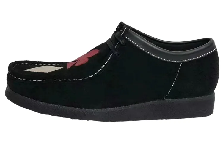 Clarks x Stussy Suede Loafers Unisex Black