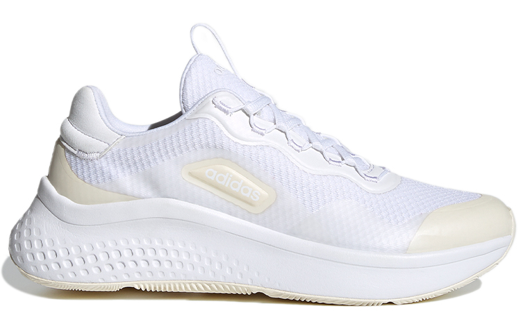 Женские кеды adidas neo Primrose Sleek (бело-желтые) — Белый / жёлтый — фото 2