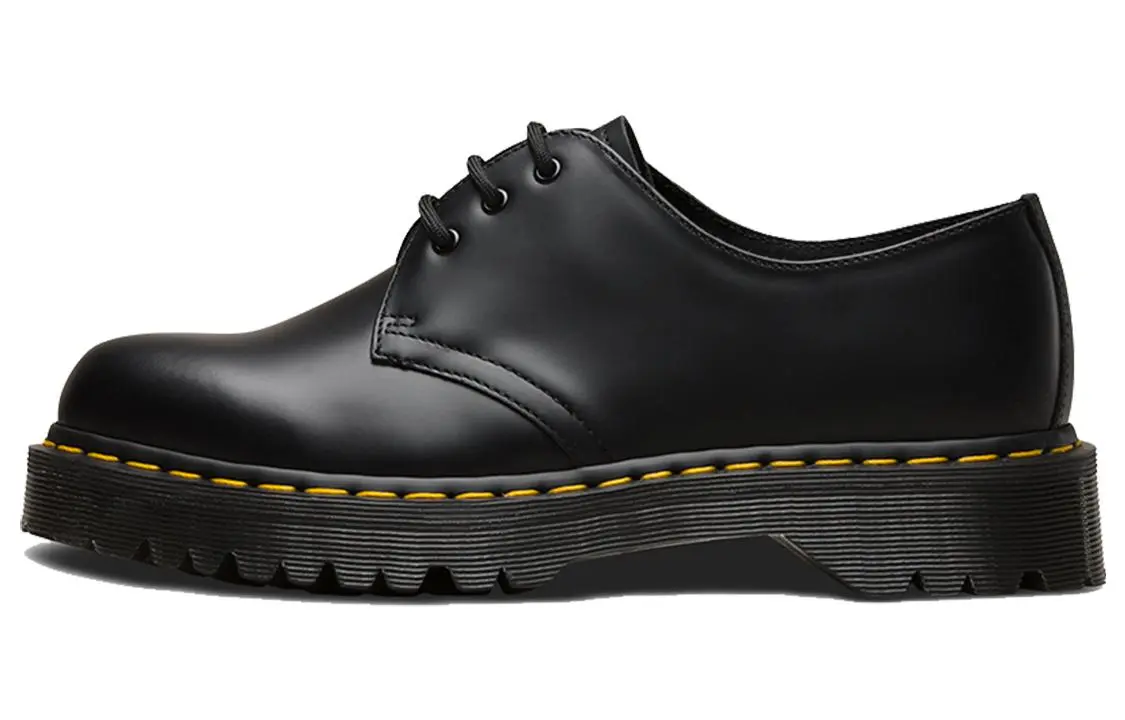 Dr.Martens 1461 Bex Leather Abrasion Resistant Low top Casual Shoes Unisex Black