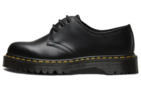 Dr.Martens 1461 Bex Leather Abrasion Resistant Low top Casual Shoes Unisex Black