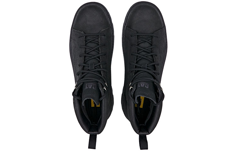CAT Cow Leather Abrasion Resistant Slip Resistant Ankle Length Outdoor Boots Men's Black